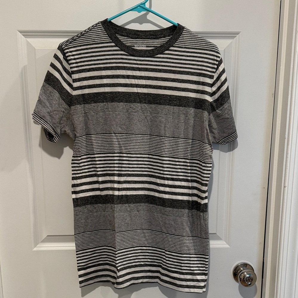 Mossimo Supply Co. Black and Gray Striped Tee